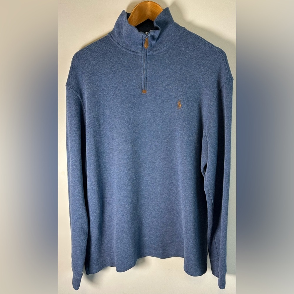 Polo by Ralph Lauren Slate Blue Quarter-Zip Pullover